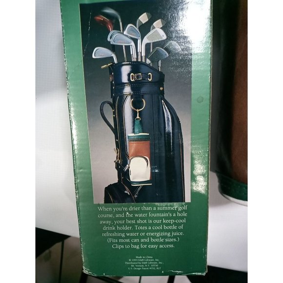 Star Case Golf Bag Drink Holder Insulated Drink Holder Nib Giftware Clip Pocket - Picture 10 of 11